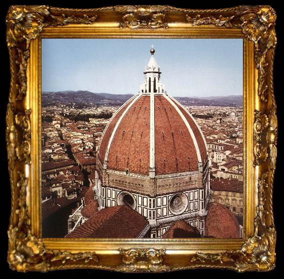 framed  BRUNELLESCHI, Filippo Dome of the Cathedral  dfg, ta009-2